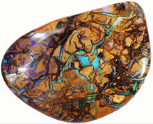 Load image into Gallery viewer, Women’s Large Geode Lazy Day 100% Rayon Jumpsuit in ‘Koroit Boulder Opal’
