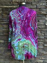 Load image into Gallery viewer, Women’s 2XL Geode Cardigan with Pockets in ‘Tourmaline’
