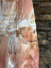 Load image into Gallery viewer, Women’s Large (runs a little small) Zara Brand Denim Overalls Dress in ‘Blush Oasis’
