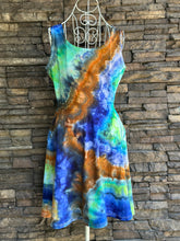 Load image into Gallery viewer, Women’s Medium Geode V-Neck Skater Dress with Pockets in ‘Azurite’
