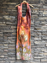 Load image into Gallery viewer, Custom Women’s XL Cotton/Linen Inclined Twist Overalls in ‘Rustic Rainbow’ for Jessie
