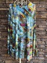Load image into Gallery viewer, Women’s Medium Geode Luxe Long Sleeved Tunic in ‘Forest Fairy’
