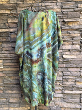 Load image into Gallery viewer, Women’s Medium (can fit a large, too) Geode V-Neck 100% Viscose Dress in ‘Moss Agate’
