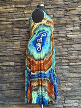 Load image into Gallery viewer, Custom Reverse Geode Dress in ‘Azurite’ for Candice
