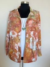 Load image into Gallery viewer, Women’s XL Upcycled Loft 100% Lyocell Cargo Jacket in ‘Lichen &amp; Rust’
