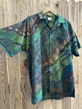 Load image into Gallery viewer, Custom Men’s Large Reverse Geode Rayon Button Up Shirt for Sarah
