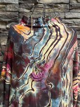 Load image into Gallery viewer, Women’s Small Reverse Geode Mock Neck Long Sleeved Sweater Dress with Pockets in ‘Pinot Sage’
