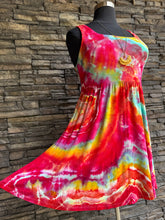 Load image into Gallery viewer, Women’s XL Geode Square Neck Dress with Pockets in ‘Tropical Daydream’
