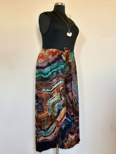 Load image into Gallery viewer, Custom Reverse Geode Faux Wrap Pants In ‘Petrified Wood’ for Amy
