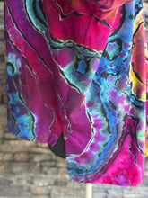 Load image into Gallery viewer, Women’s 2X Eileen Fisher Organic Cotton Reverse Geode Hooded Cardigan with Pockets in ‘Spectrolite’
