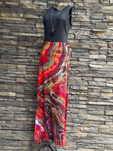 Load image into Gallery viewer, Women’s Medium Reverse Geode Maxi Skirt in ‘Fire On The Mountain’
