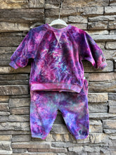 Load image into Gallery viewer, Baby 0-3 Months Cozy Organic Cotton Velour Sweatsuit in ‘Northern Lights’
