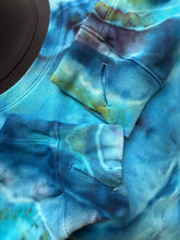 Load image into Gallery viewer, Women’s XXL Geode Pullover Sweatshirt with Thumbholes &amp; Pockets in ‘Tahitian Seas’
