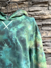 Load image into Gallery viewer, Women’s Medium (but actually a Youth XXL) Geode 100% Cotton Hoodie in ‘Moss Agate’
