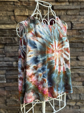 Load image into Gallery viewer, Women’s Large Flowy Workout Tank Top in ‘Pinot Sage &amp; Teal’ Spiral
