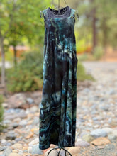 Load image into Gallery viewer, Custom Geode Wide Leg Overalls in ‘Moss Agate’ for Robyne
