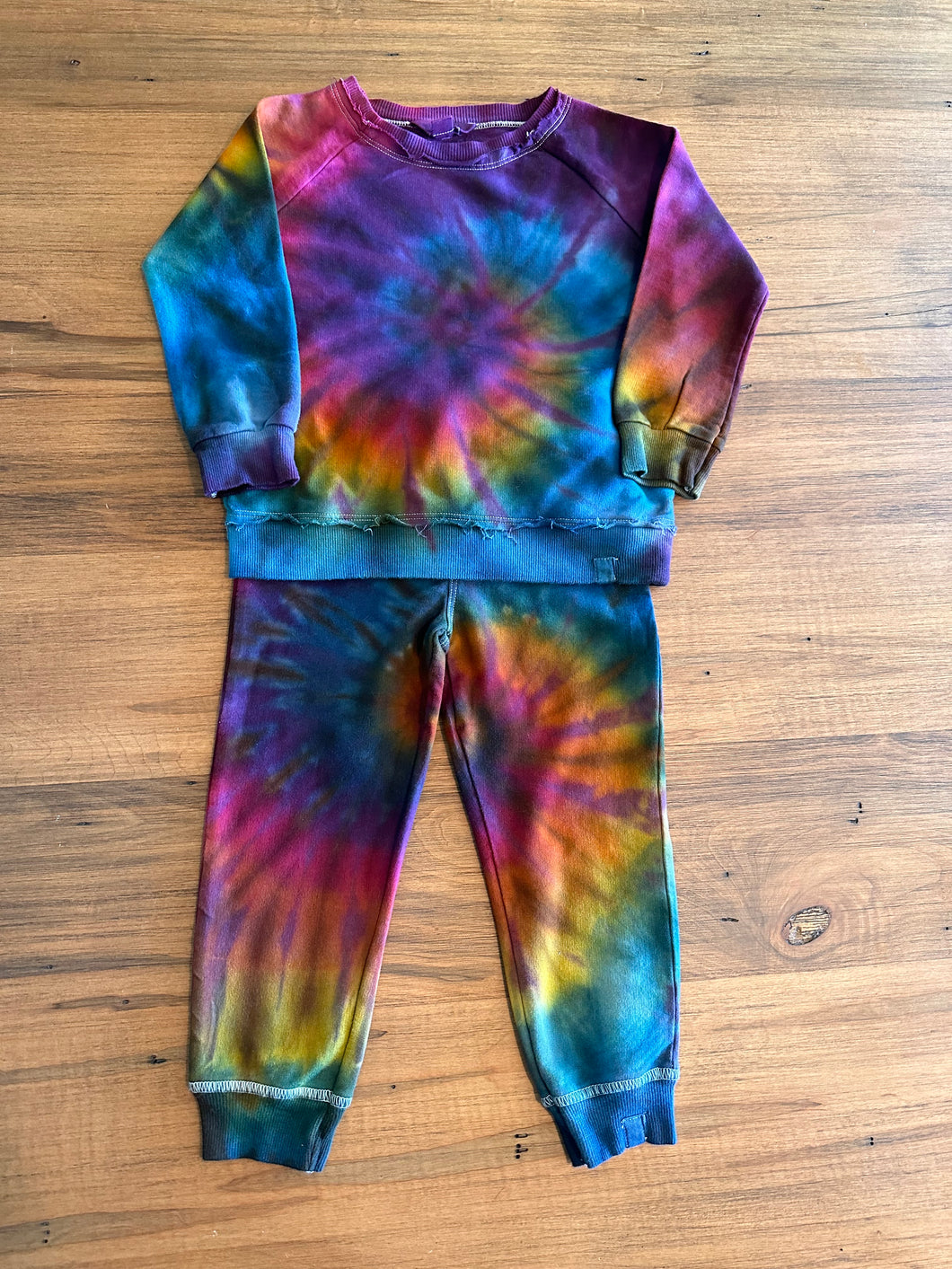 Custom Rainbow Spiral Jammies for Stephanie