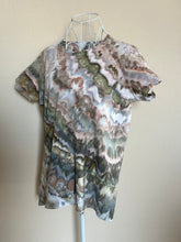 Load image into Gallery viewer, Custom Shoulder Twist T-Shirt in ‘Pewter’ for CrystalView56
