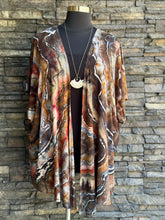 Load image into Gallery viewer, Women’s 4X Geode Kimono in ‘Turkey Tail Mushroom’
