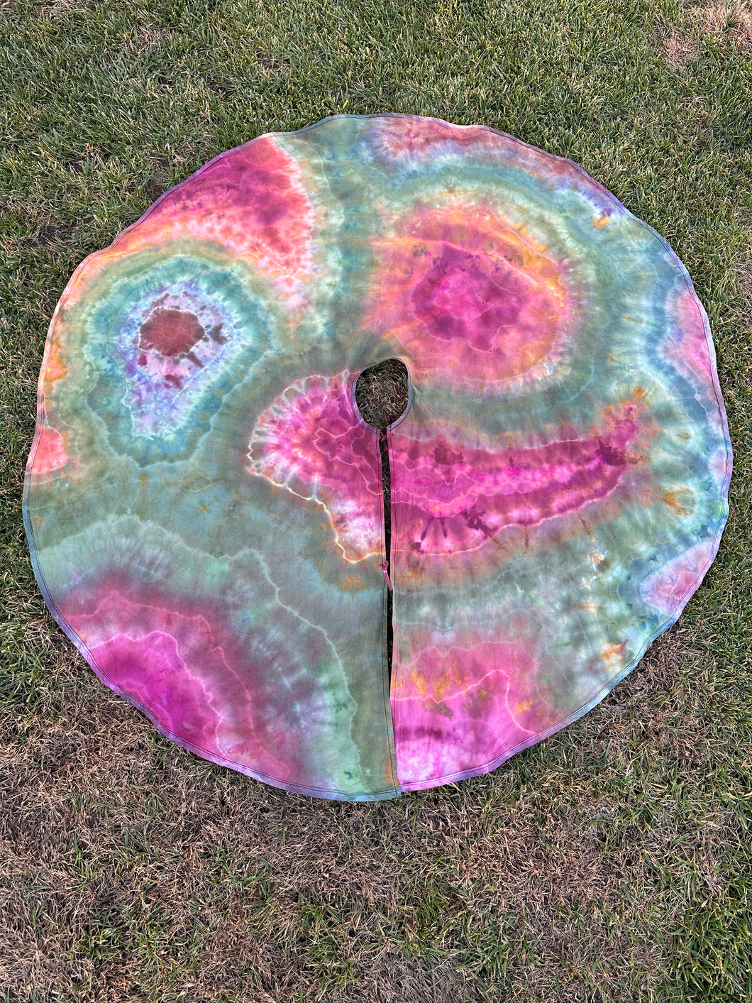 Custom Geode Tree Skirt for Erin