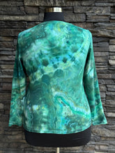 Load image into Gallery viewer, Custom Geode Long Sleeve Shirt in ‘Emerald Waters of Lake Tahoe’ for Kathy
