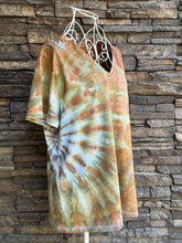 Load image into Gallery viewer, Women’s Large V-Neck Side Spiral T-Shirt in ‘Wild Thing’
