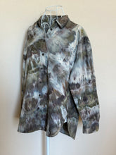 Load image into Gallery viewer, Women’s Medium ‘Oversized Fit’ Flannel Shirt in ‘Pewter Twist’
