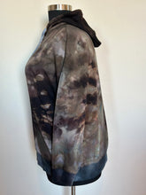 Load image into Gallery viewer, Women’s XXL Reverse Dye Hoodie in ‘Raven’
