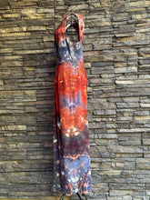 Load image into Gallery viewer, Women’s Medium Geode Dressy V-Neck Jumpsuit with Pockets in ‘Phoenix Rising’
