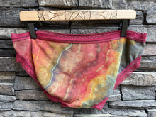 Load image into Gallery viewer, Women’s XL Geode Hipster Undies with Lace Trim in ‘Rustic Rainbow’
