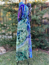 Load image into Gallery viewer, Custom Reverse Geode Surplice Maxi Dress in ‘Abalone’ for Laura
