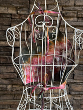 Load image into Gallery viewer, Women’s Small Hand-sewn Geode Halter Crop Top in ‘Pinot Sage’
