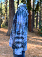 Load image into Gallery viewer, Men’s Medium Geode Hooded Long Sleeved Shirt in ‘Raven’
