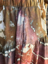 Load image into Gallery viewer, Women’s XS Geode Tie-Waist Midi Skirt &amp; Cropped Bralette Tank Top Set in ‘Rustic Rainbow’
