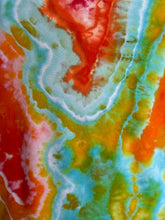 Load image into Gallery viewer, Women’s Large Geode Open Front Cardigan with Pockets in ‘Electric Rainbow’
