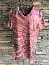 Load image into Gallery viewer, Women’s Large 100% Cotton V-Neck Reverse Dyed T-Shirt in ‘Warrior Princess’

