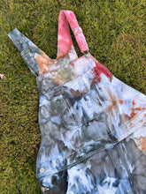 Load image into Gallery viewer, Women’s XL (size 16) Ice Dyed Denim Overalls in ‘Pinot Sage’
