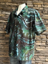 Load image into Gallery viewer, Custom Reverse Geode Button Up Shirt in ‘Moss Agate’ for Tonya

