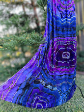 Load image into Gallery viewer, Custom Reverse Geode Surplice Maxi Dress in ‘Purple Haze’ for Lisa
