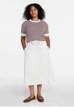 Load image into Gallery viewer, Women’s Large Tie-waist Denim Midi Geode Skirt in ‘Bird Song’
