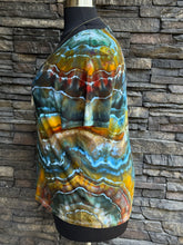 Load image into Gallery viewer, Women’s XL Geode Short Sleeved V-Neck Luxe T-Shirt in ‘Labradorite’
