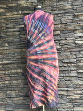 Load image into Gallery viewer, Women’s XXL 100% Cotton Reverse Dyed Sleeveless Midi Dress in ‘Warrior Princess’
