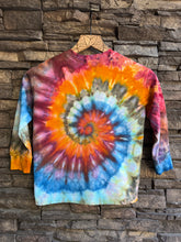 Load image into Gallery viewer, Youth XS (5) Oversized Long-Sleeve Pocket T-Shirt in ‘Desert Springs’ Spiral
