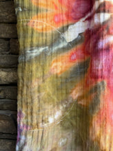 Load image into Gallery viewer, Women’s Large Crinkle Cotton Gauze Jumpsuit with Tie Shoulder Straps and Pockets in ‘Gypsy Spirit’ Spiral
