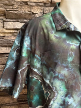 Load image into Gallery viewer, Custom Reverse Geode Button Up Shirt in ‘Moss Agate’ for Tonya
