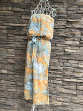 Load image into Gallery viewer, Women’s XS 100% Tencel Strapless Jumpsuit with Frayed Hem &amp; Pockets in ‘Shore Thing’
