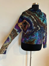 Load image into Gallery viewer, Custom Reverse Geode Thumbholes Hoodie in ‘Dark Star’ for Kristen
