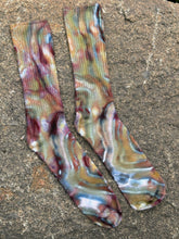 Load image into Gallery viewer, Adult Unisex Bamboo Geode Ribbed Tube Socks in ‘Winter Wren’
