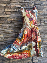 Load image into Gallery viewer, Women’s XS Geode Square-Neck Ballet Dress with Pockets in ‘Rustic Rainbow’
