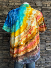 Load image into Gallery viewer, Custom Geode Polo Shirt for Jason in ‘Yellowstone’s Grand Prismatic Spring’
